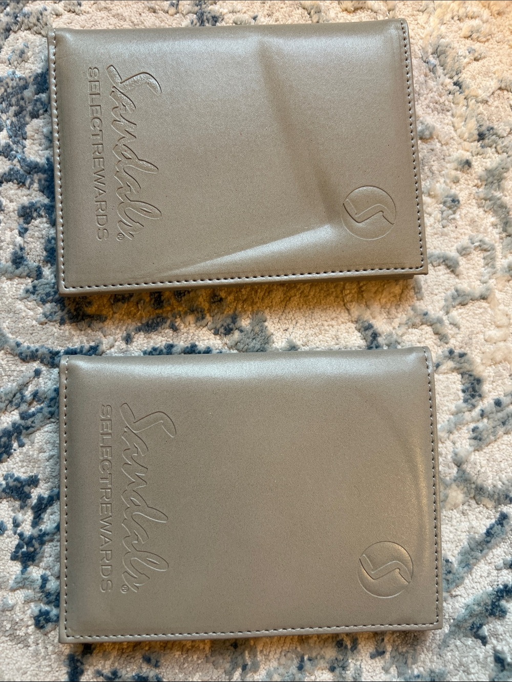Sandals Select Rewards Passport Holders in Metallic Silver (Set of 2)